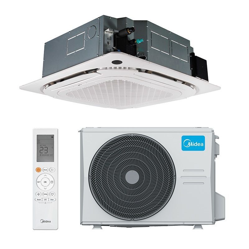 Инверторный кассетный кондиционер (сплит-система) Midea MCD1-24HRFNX(GA)-B / MOA1D-24FRN8G1