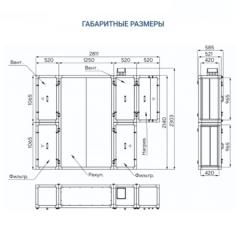 Приточно-вытяжная установка Turkov Zenit Standart S 3050 E