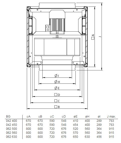 Изображение для товара Systemair MUB/F 042 450D4-6 HT