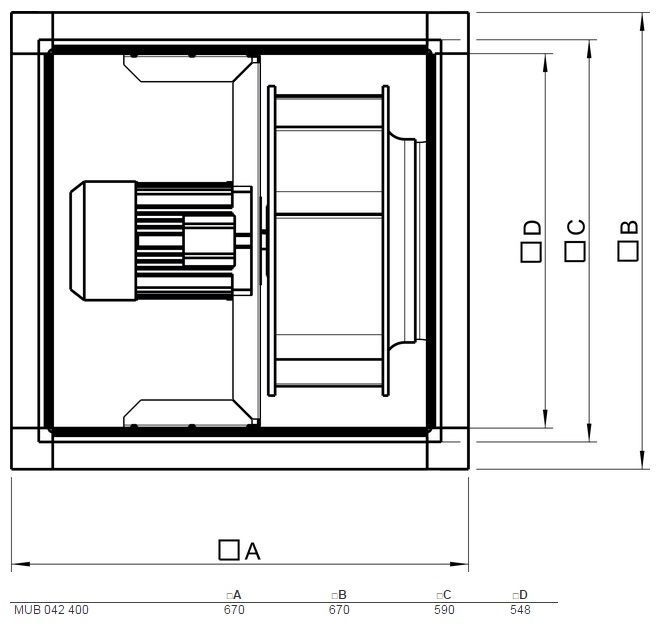Изображение для товара Systemair MUB 042 500E4 sileo
