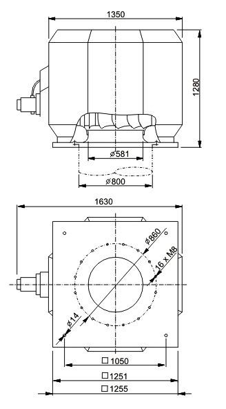 Изображение для товара Systemair DVV 800D4-6-XS/F400