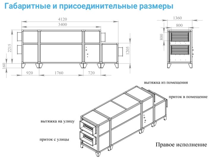 Приточно-вытяжная установка с рекуператором Breezart 10000 Aqua RP PB AC