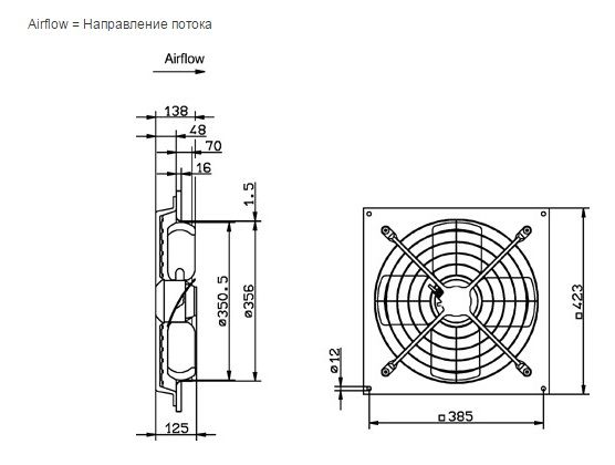 Изображение для товара Systemair AW 355 D4-2-EX