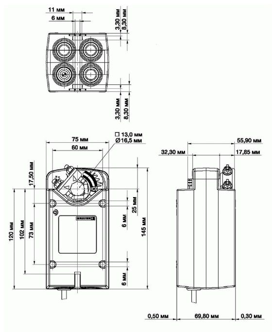 Привод Gruner 341C-024D-03-S2