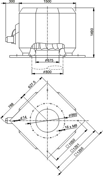 Изображение для товара Systemair DVV 1000D4-6-XP