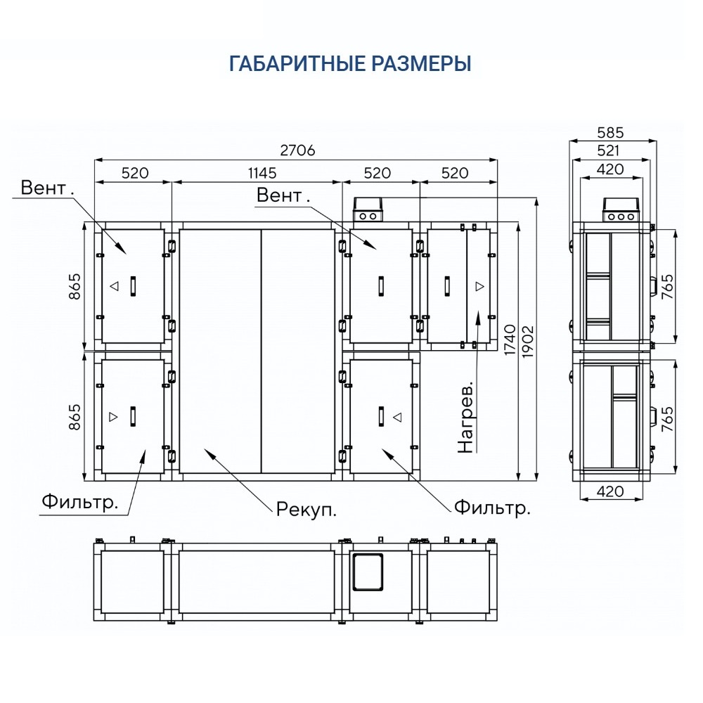 Приточно-вытяжная установка Turkov Zenit Standart S 2050 E Приточно-вытяжная установка Turkov Zenit Standart S 2050 E