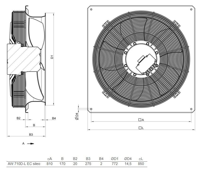 Изображение для товара Systemair AW 710D-L EC sileo
