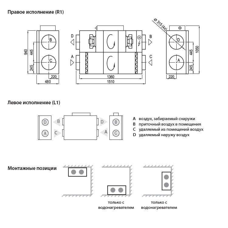Изображение для товара Komfovent Verso R 1300-F-E