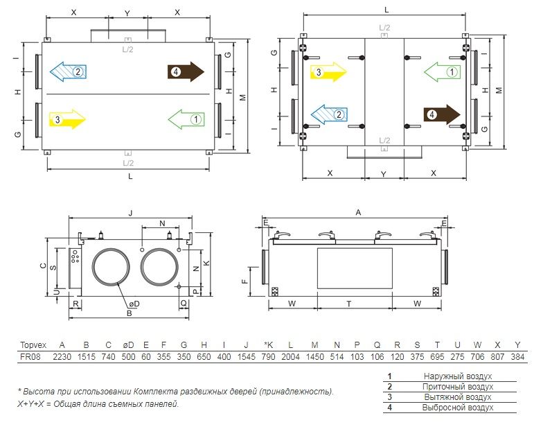 Приточно-вытяжная установка Systemair TOPVEX FR08 HWL-L-CAV
