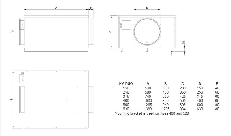 Изображение для товара Systemair KV DUO 400 EC