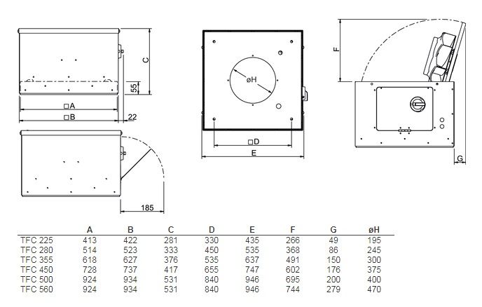 Изображение для товара Systemair TFC 225 S Sileo Black