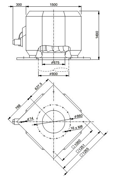 Изображение для товара Systemair DVV 1000D6-12-XL/F400