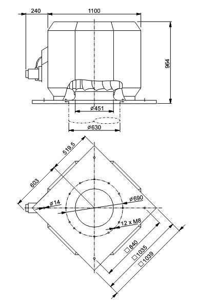 Изображение для товара Systemair DDVV 630D4-6-XL