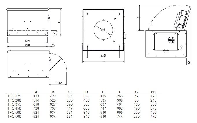 Изображение для товара Systemair TFC 355 P Sileo Black