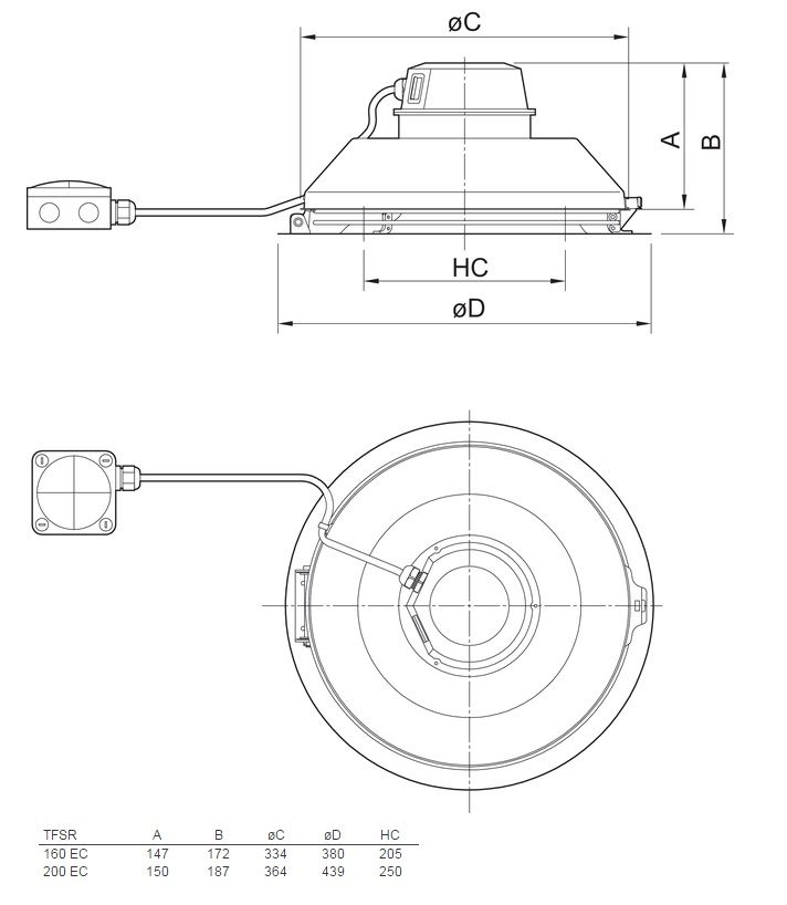 Изображение для товара Systemair TFSR 160 EC Sileo Red