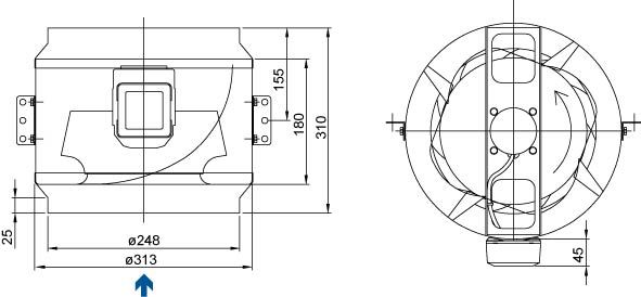 Изображение для товара Systemair KD 250 M1