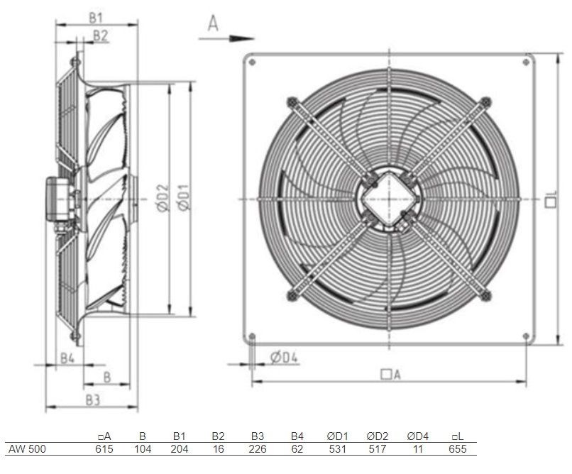 Изображение для товара Systemair AW 500E4 SILEO