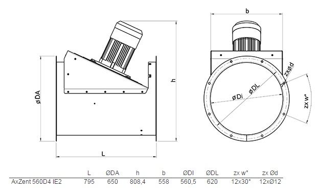 Изображение для товара Systemair AxZent 560D4 IE2