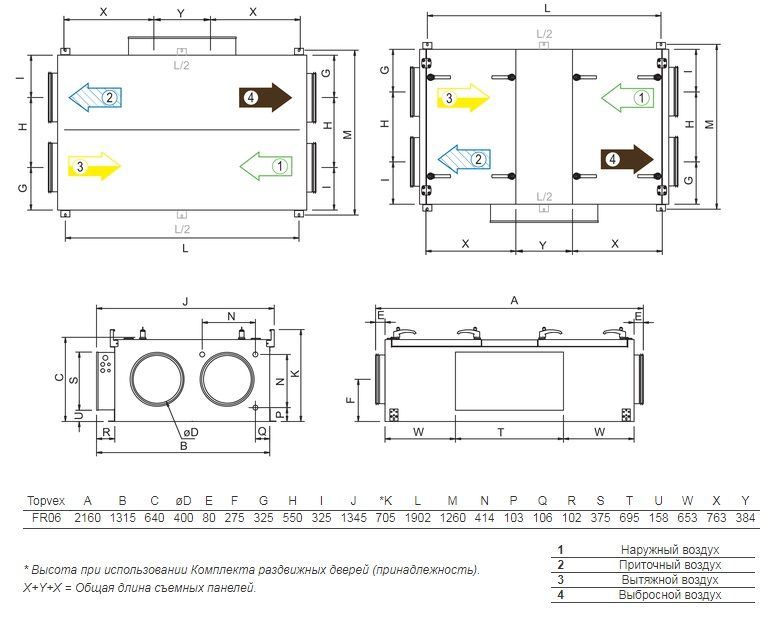 Приточно-вытяжная установка Systemair TOPVEX FR06 HWH-L-CAV