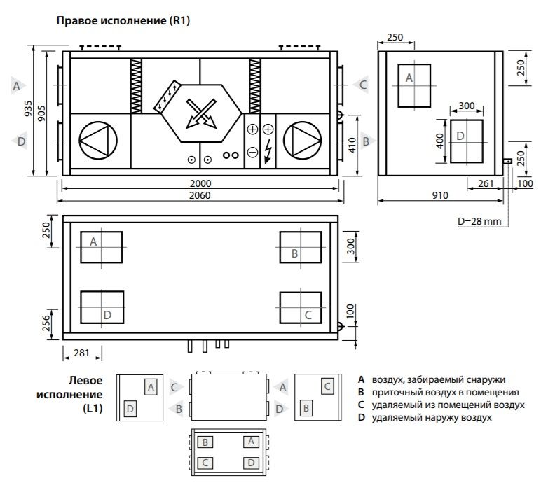 Изображение для товара Komfovent Verso CF 2300-H-W