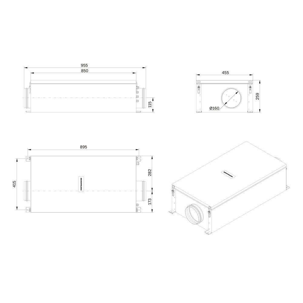 Приточная установка VentMachine Colibri 650 GTC