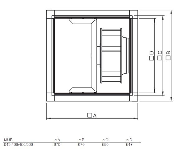 Изображение для товара Systemair MUB 042 500EC