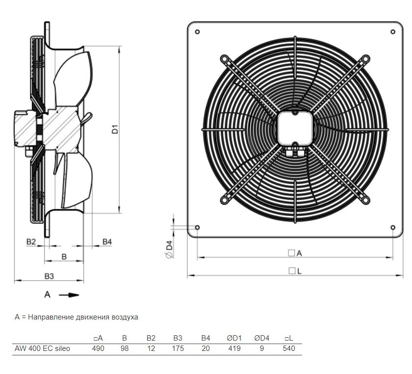 Изображение для товара Systemair AW 400 EC sileo
