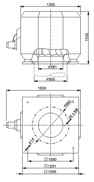 Изображение для товара Systemair DVV 800D6-XS