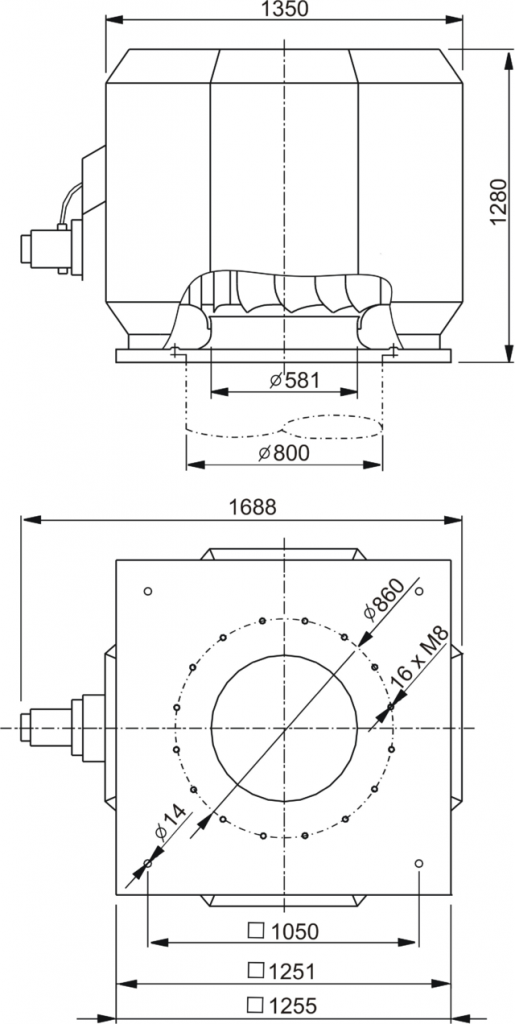 Изображение для товара Systemair DVV 800D4-8-XL