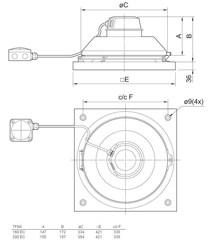 Изображение для товара Systemair TFSK 200 EC Sileo Black