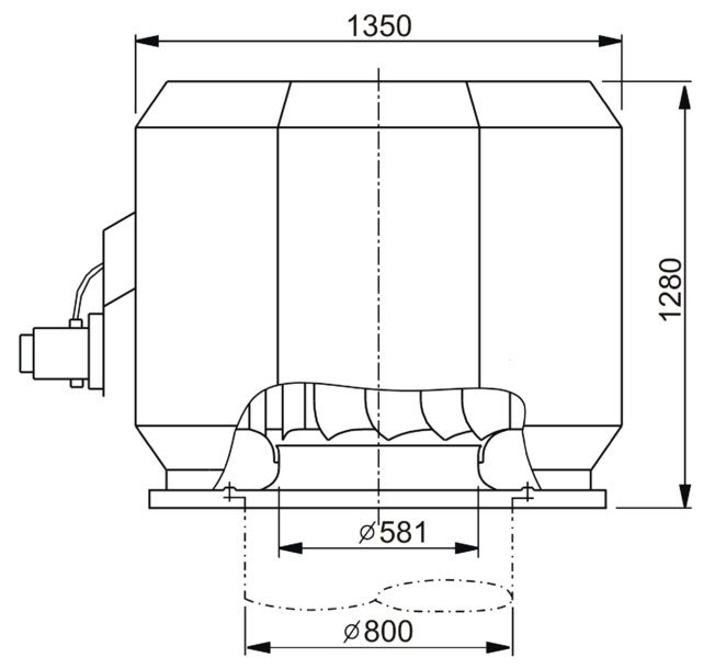 Изображение для товара Systemair DVV 800D4-8-XL/F400
