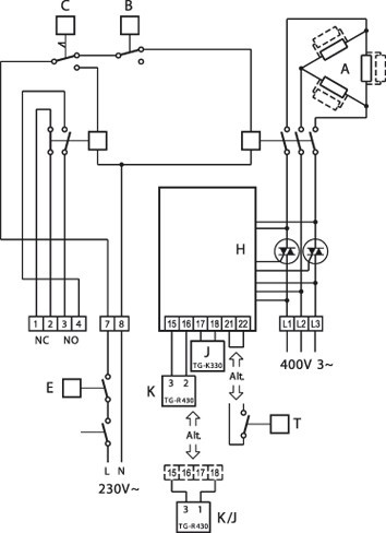 Схема подключения Systemair RBM 60-30/27