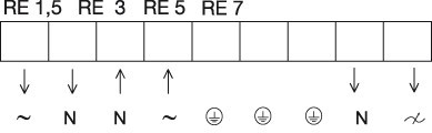 Схема подключения регулятора Systemair RE 1,5 SPEED CONTROL