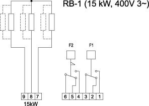 Схема подключения воздухонагревателя Systemair RB