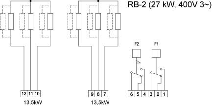 Схема подключения Systemair RB 60-35/27-2