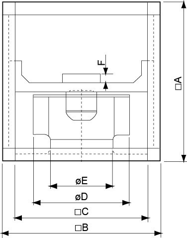 Размеры вентилятора Systemair MUB 100 710EC