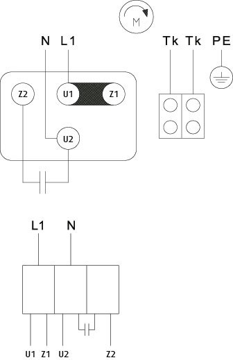 Схема подключения крышного вентилятора Systemair DVNI 355E4