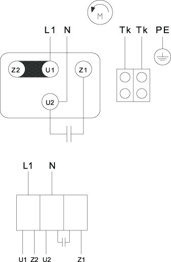 Схема подключения вентилятора Systemair KBT 200E4