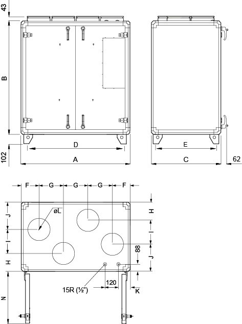 Systemair TOPVEX TR04-R-CAV